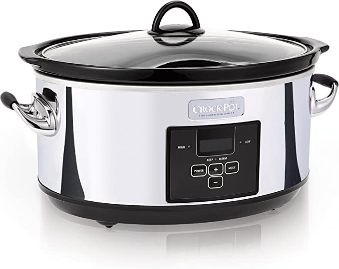 Crockpot 7 Quart Slow Cooker with Programmable Controls and