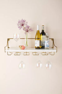 Mayfair Wall-Mounted Wine Glass Shelf
