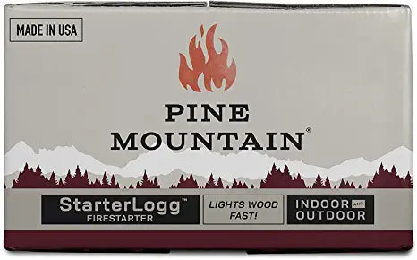 Pine Mountain StarterLogg Select-A-Size Firestarting Blocks, 24 Starts Firestarter Wood Fire Log for Campfire, Fireplace, Wood Stove, Fire Pit, Indoor & Outdoor Use, Red